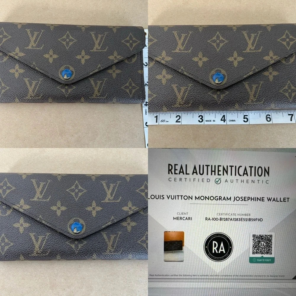Louis Vuitton Brown Monogram Josephine Wallet